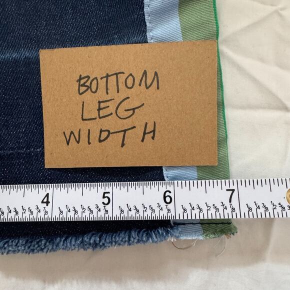 Essentiel Antwerp Cropped Straight Leg Jeans with Ribbon Trim Size 27 Mid-Rise - Picture 10 of 10